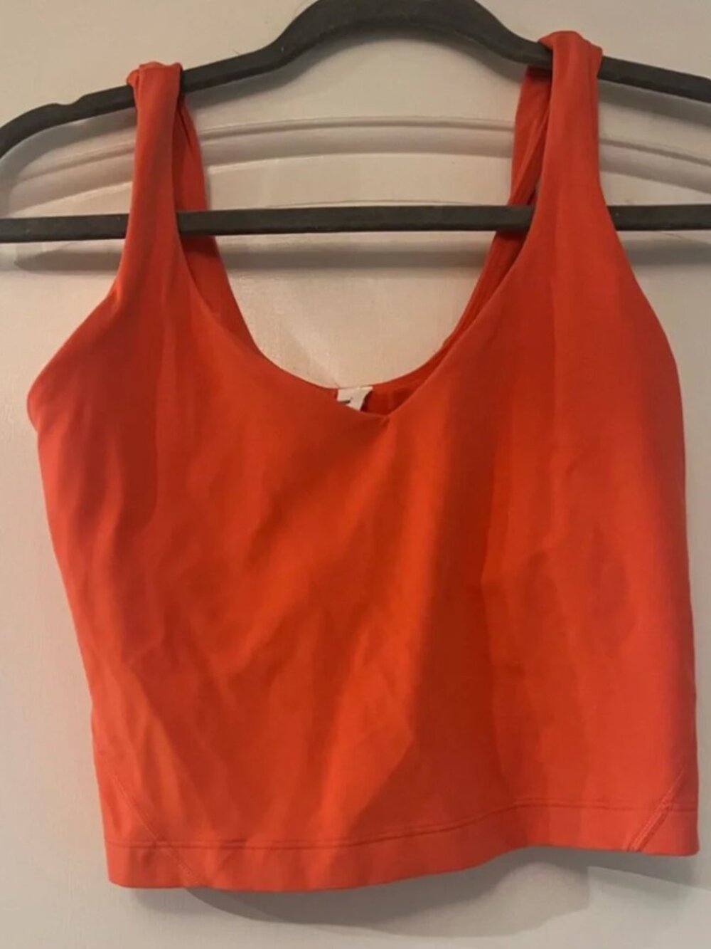 Lululemon Align Tank Top A/B Cup Bright Orange Size 4 - excellent condition!